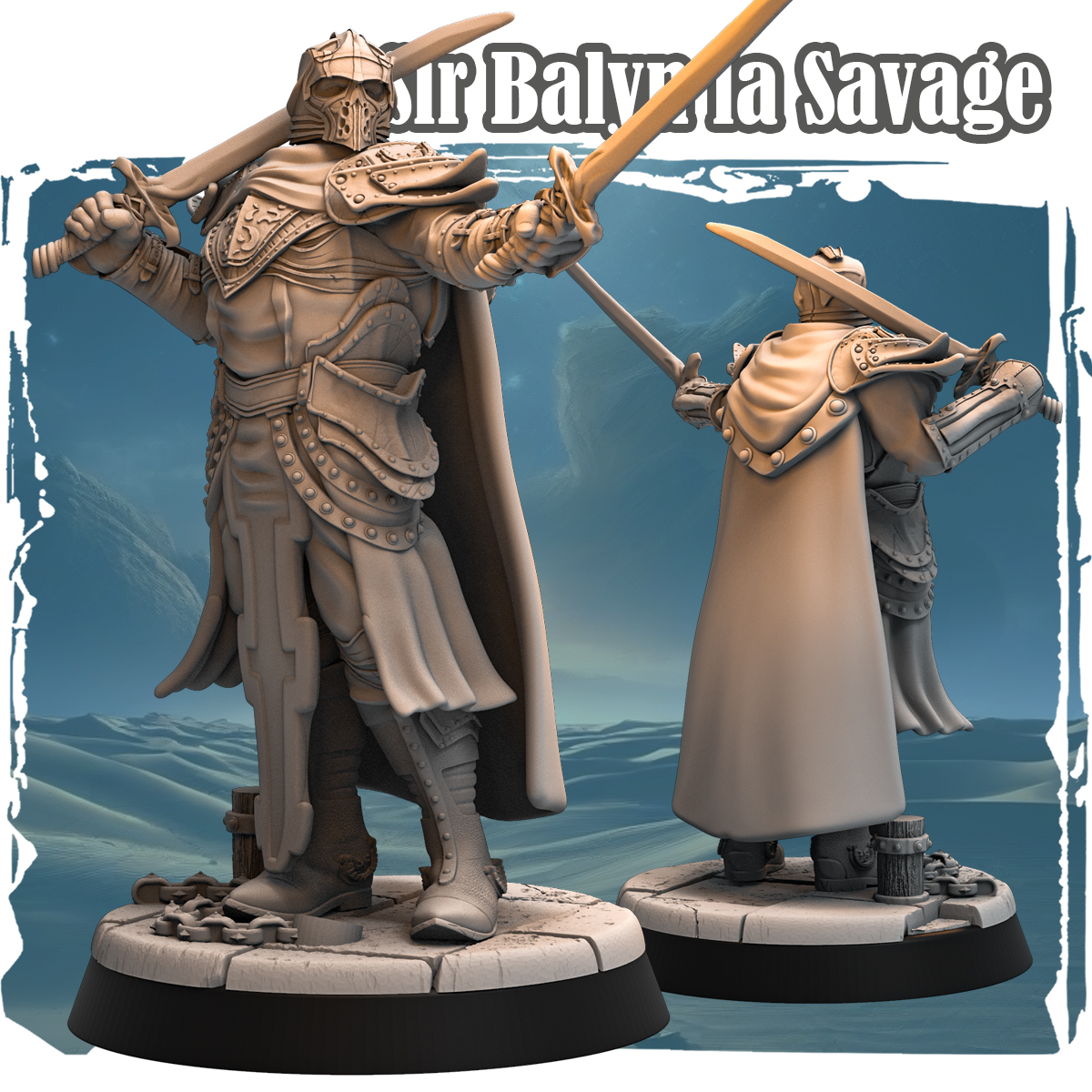 Sir Balyn la Savage 32mm - Human Rogue